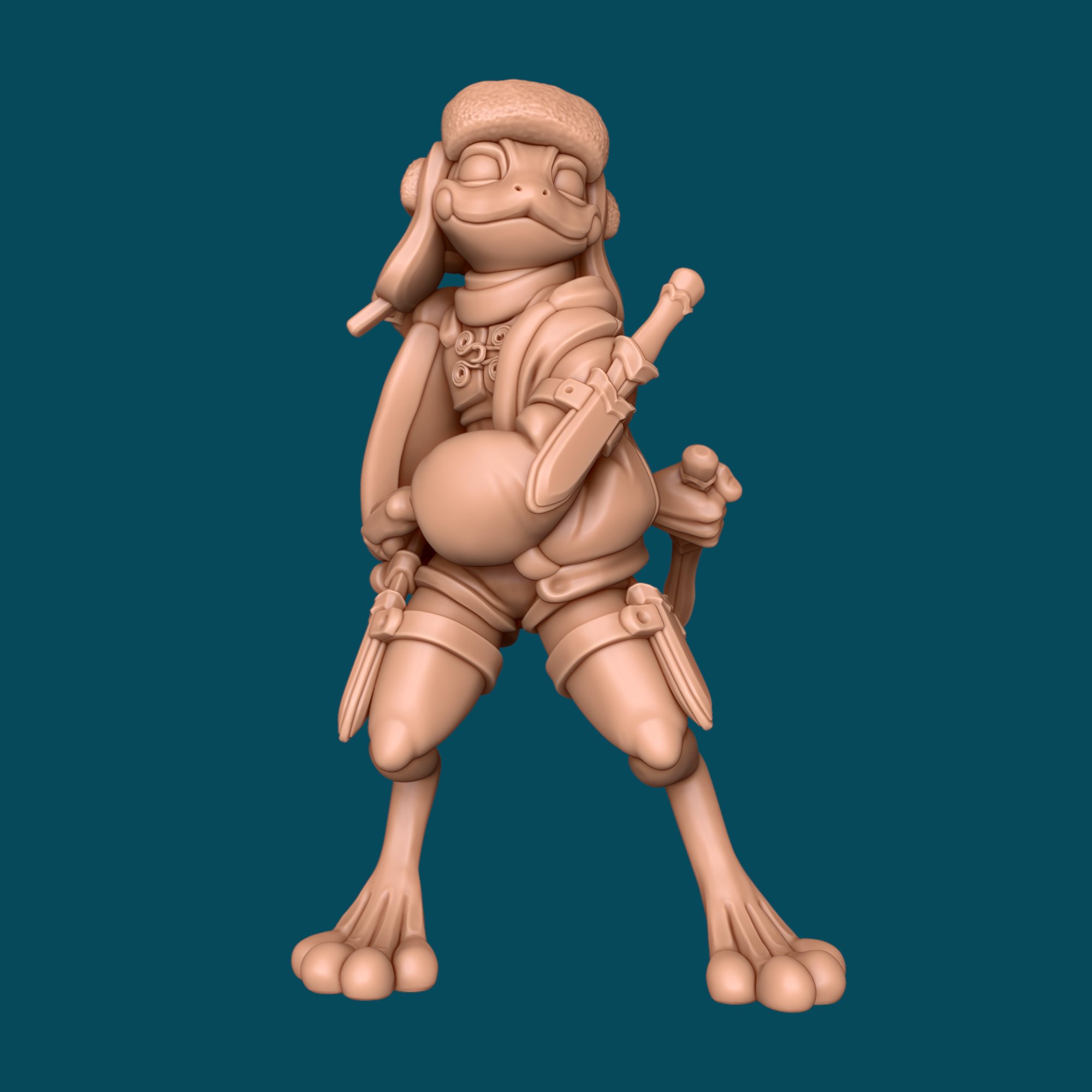 Peanut, a poison-dagger frogfolk